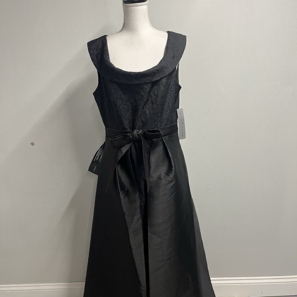 Kay Unger Black Colette Walk Thru Jumpsuit Formal Evening Gown Dress size 14 - Picture 5 of 16